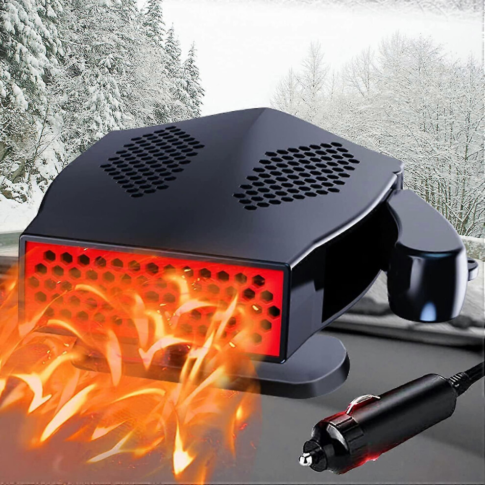 (As show, One size) 12v Portable Car Heater, Car Heater Fan Windshield Defroster Defroster, Car Heater Plug Cigarette Lighter For Car BaoPeng