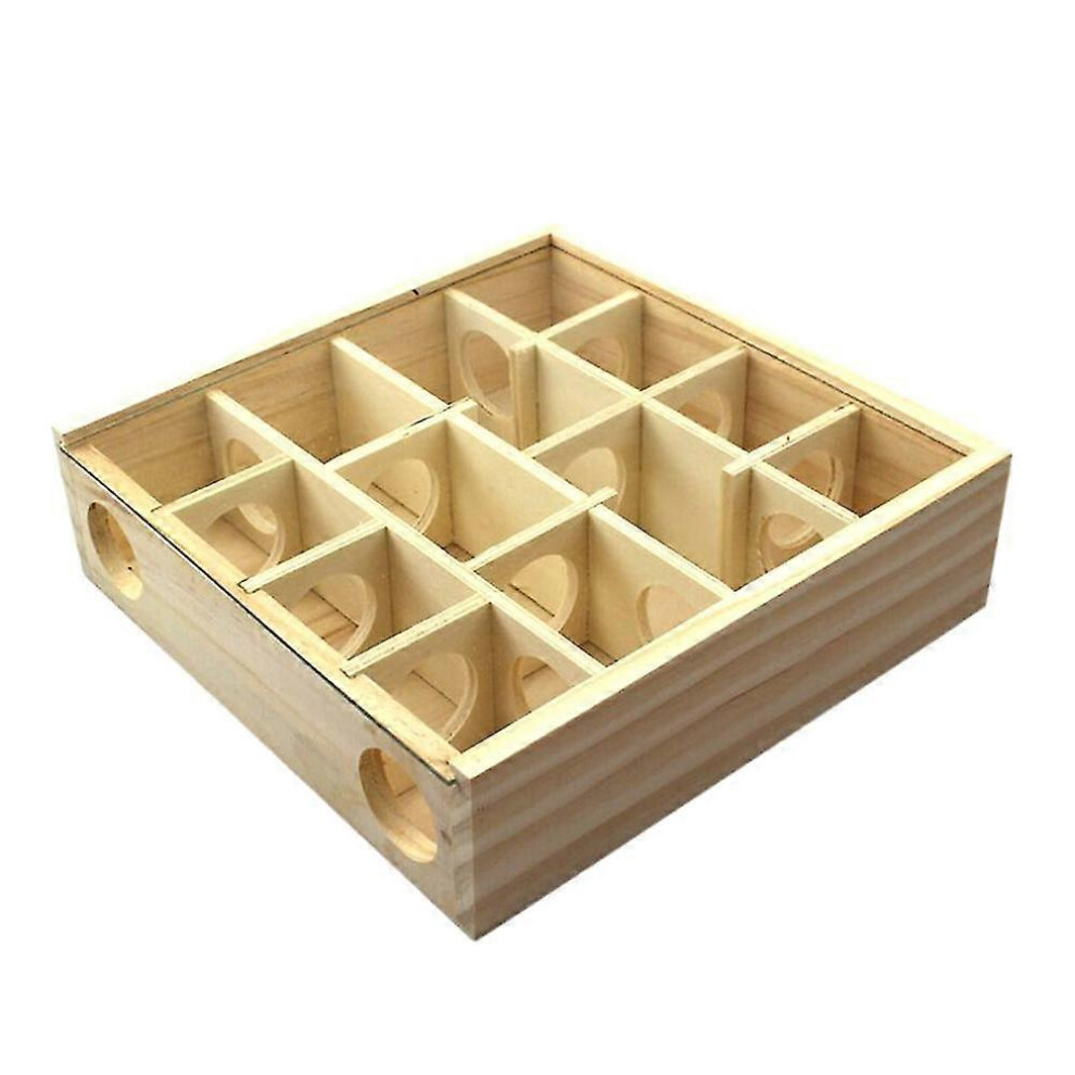 (As show, One size) Pet Hamster Wooden Mazes Tunnel Gerbil Rat Mouse Mice Small Animal Play Toys BaoPeng
