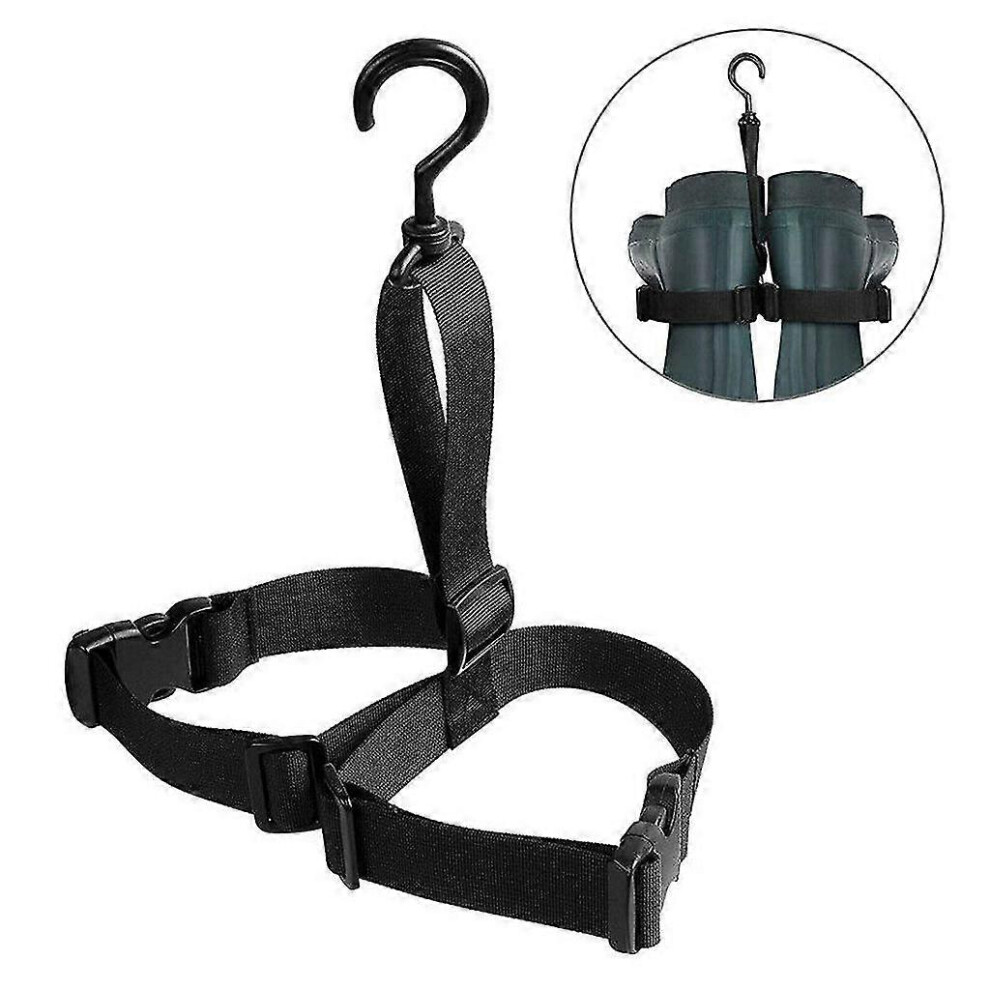 (As show, One size) Fishing Wader Boot Hanger Strap Belt For Drying Wader Rack Storage Dryer Nylon Fishing Wading Boot Shoes Belts Shoes Drying Rack B