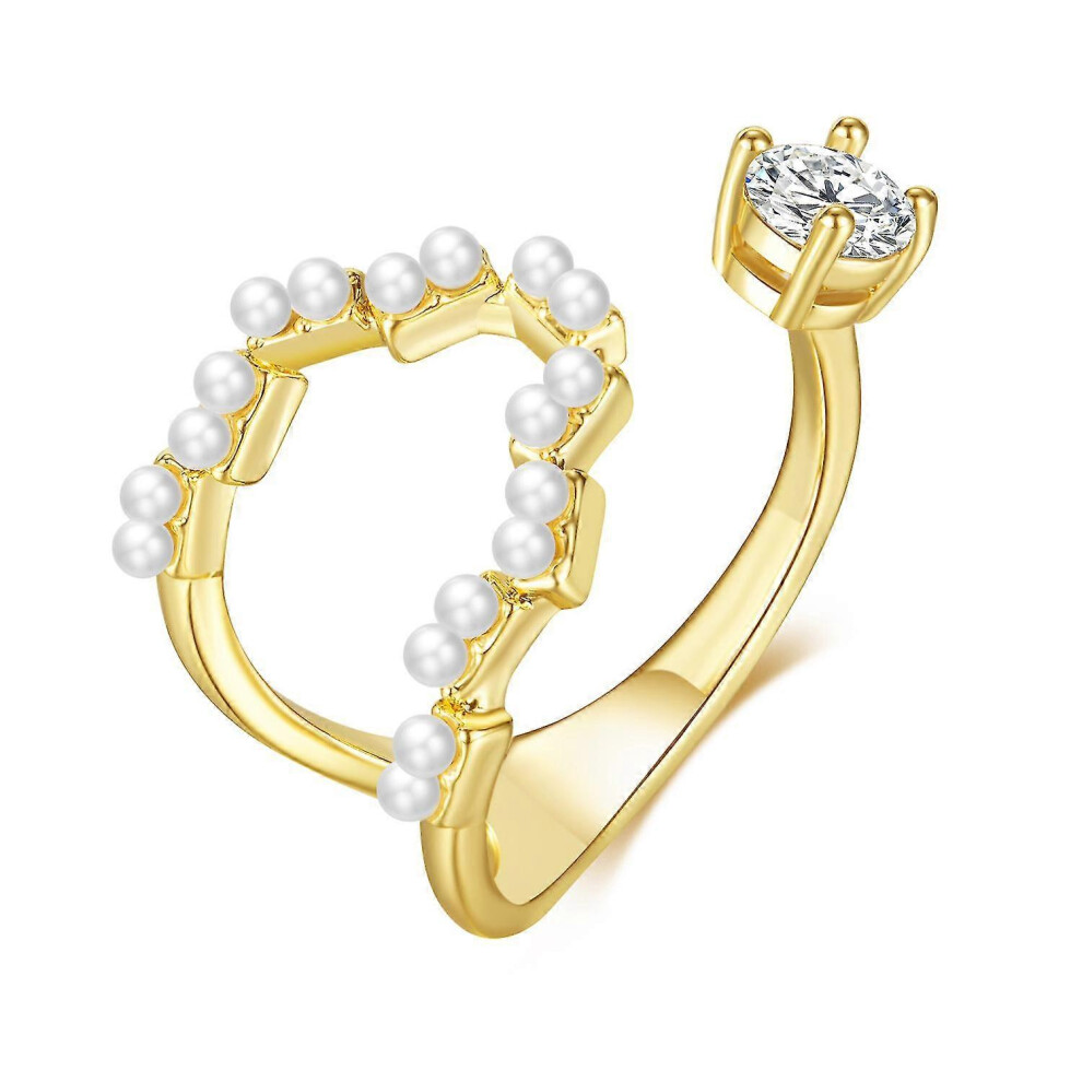 (As show, One size) Rings, Women's Rings, Gold Rings, Open Rings BAOPENG