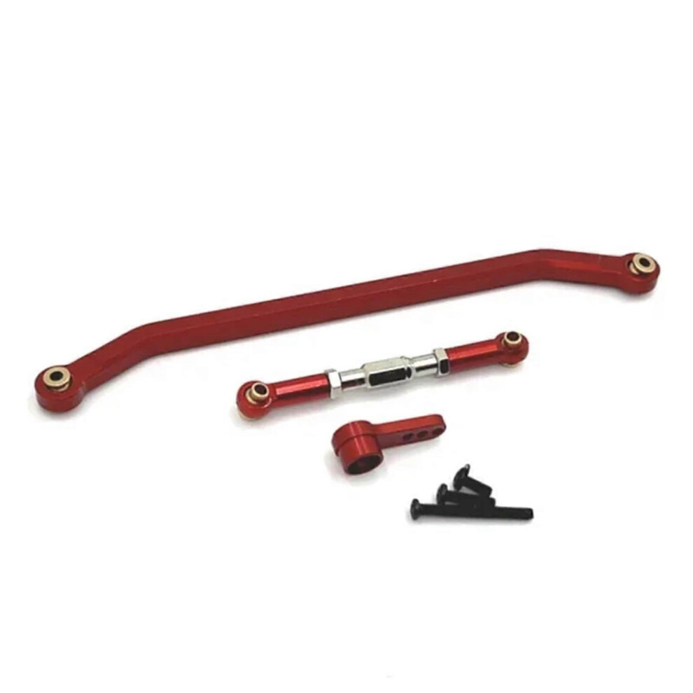 (As show, One size) MN128 MN86 MN86S MN86K MN86KS MN G500 Metal Steering Link Rod Pull Rod and Servo Arm 1/12 RC Crawler Car Upgrade Parts(Red)-image-OPC-PHJXW7B-NEW