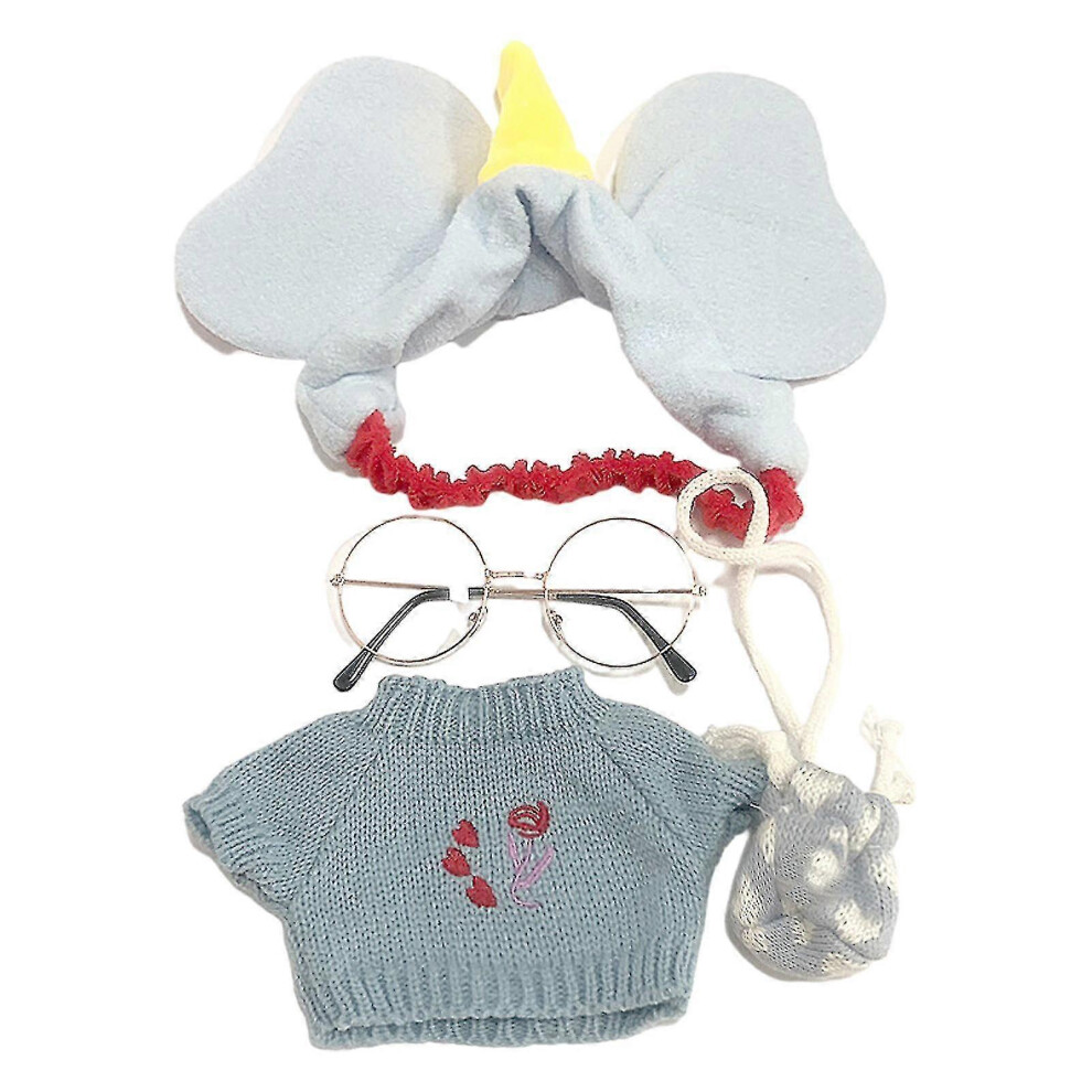 (Red, One size) Lalafanfan Duck Toy Clothes Set Lovely Lalafanfan Cafe Duck Plush Toy Cartoon Lalafanfan Duck Clothes For 20-30cm/7.87-11.81 In BAOPEN