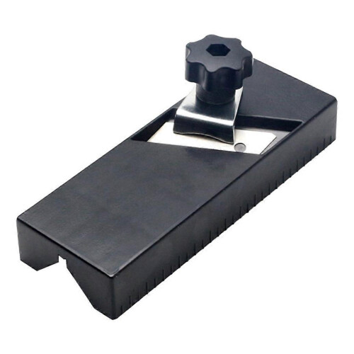 (As show, One size) Hand planning tool black,acoustic chamfering planer 45 polyester plaster tool polyester chamfering acoustic board (black)(1pc) 2