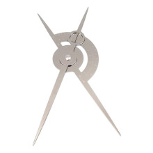 (As show, One size) Silver Steel Stencil Ruler Tip Tool, Tattoo Isometric Scale Eyebrow Measuring Tool Measuring Ruler Three Point Positioning Balance Ruler Marking (Colo