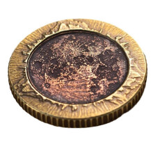 (As show, One size) 2024 Total Solar Eclipse Commemorative Coin - Copper Brass Bimetal