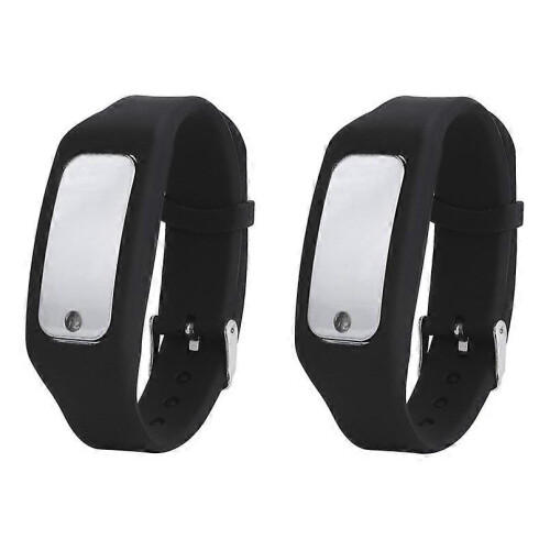 (As show, One size) Wireless Anti-Static Wrist Strap,Remote Automatic Hand Static Cleaner Static Power Car Static Strap (Black) (2pcs) 2