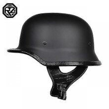 (L, 6) Motorcycle Dot German Style Half Helmet + Goggles For H-arley Biker Pilot Unisex Motorbike Helmets M/l/xl Size-Good