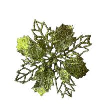 Artificial Christmas Gold Glitter Christmas Hollow Flower Used To Decorate Flowers for Christmas Day