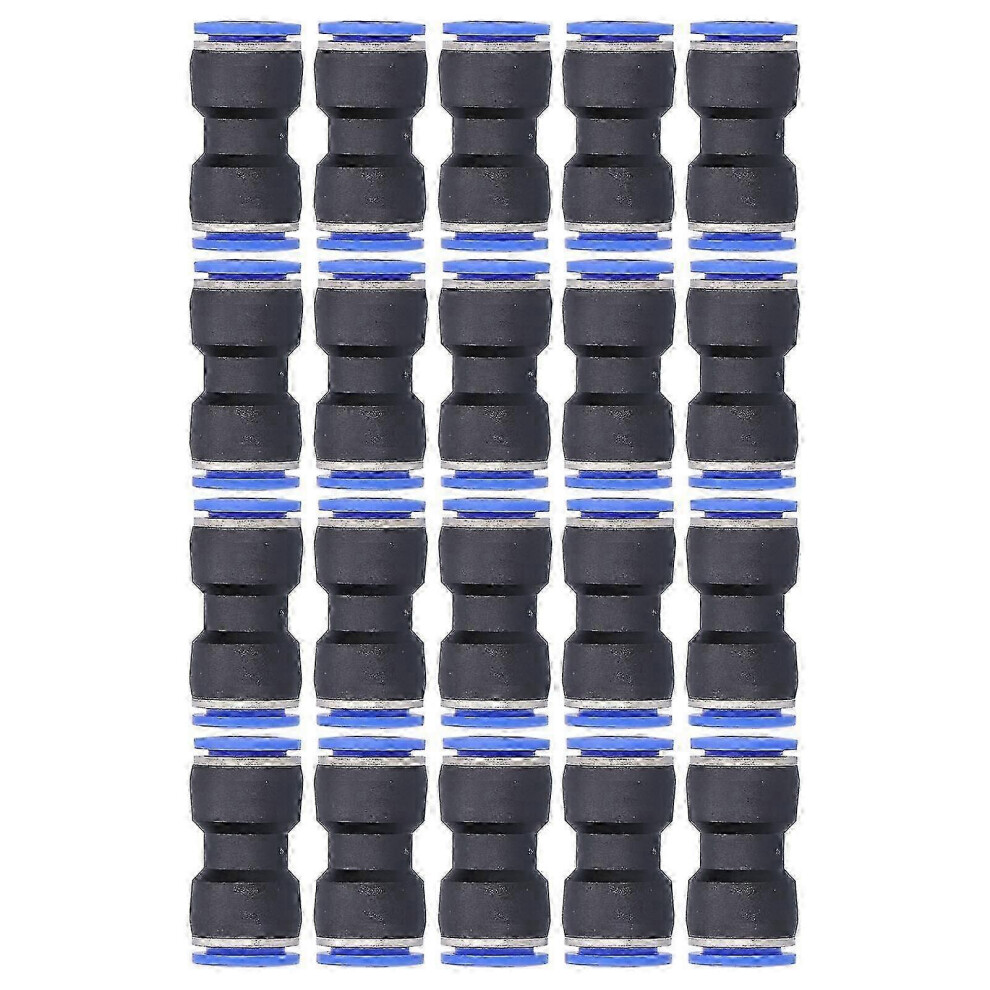 (As Show, One Size) 20Pcs Pneumatic Reducing Connector Straight Push In Reducer Fittings For P1614 Air Tube 4631898266818