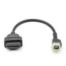 (As show, One size) OBD2 to 4 Pin Diagnostic Adapter Cable Motorcycle Fault Detection Parts for Motorbikes