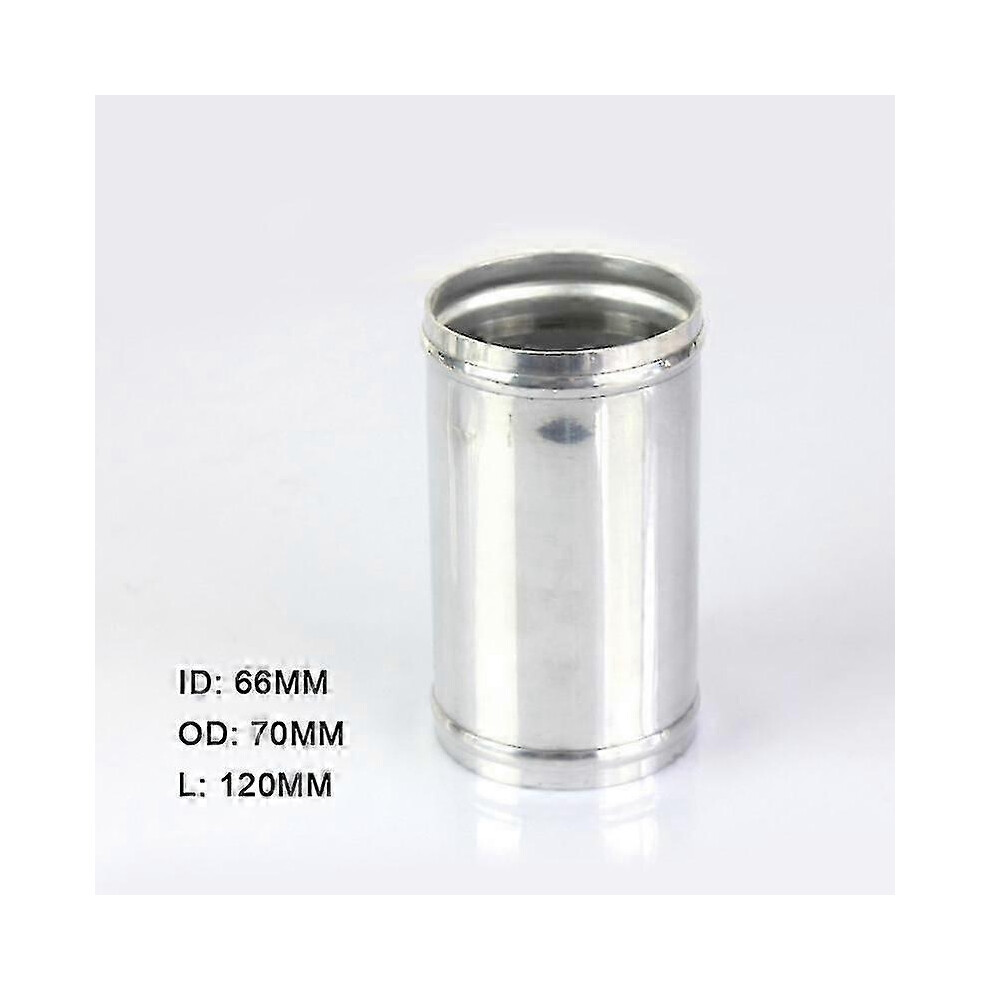 (As Show, One Size) Universal Tube Diameter 51Mm/57Mm/63Mm/70Mm/76Mm Polished Aluminum Turbo Intercooler Engine Air Intake Pipe Length 500Mm A5kd 4633396528115