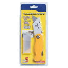 (As show, One size) Utility Knife Paper Board Plastic Handle Cutter Retractable with 5Pcs Blade for Home DIY 1+5