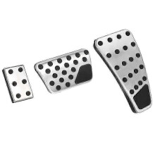 (As show, One size) Accelerator Gas Pedal Brake Pedal Cover Aluminum Alloy Foot Pedal Pads Kit for Ram 2011-2018 1500 2