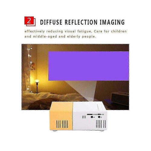 (As show, One size) School Season Multi-functional Classroom Mini Projector Led Mini Wireless 1080p Hd Projector With A 2