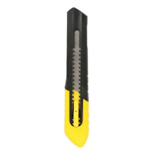 (As show, One size) Rubber Handle Stainless Steel Art Utility Knife Paper Plastic Cardboard Cutting Tool (TU-520D)