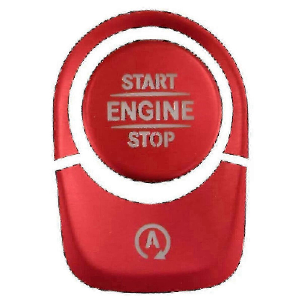 (As Show, One Size) Auto Start Stop Engine Push Switch Buttons Cover Stickers For A Class W177 Gle W167 Glb 4633396555272