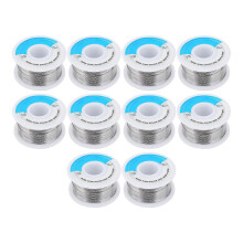 (As show, One size) 10Pcs Tin Wire High Purity Low Melting Point Soldering Parts Industrial Supplies 0.6mm 100g