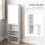 Homcom HOMCOM Convertible Desk with Whiteboard Multi-function Workstation, White 6