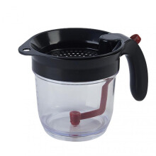 Oil Soup Separator Cup,1000ml Large Capacity Oil Fat Separator for Kitchen,Bottom Release Detachable Easy Cleaning Oil Remover