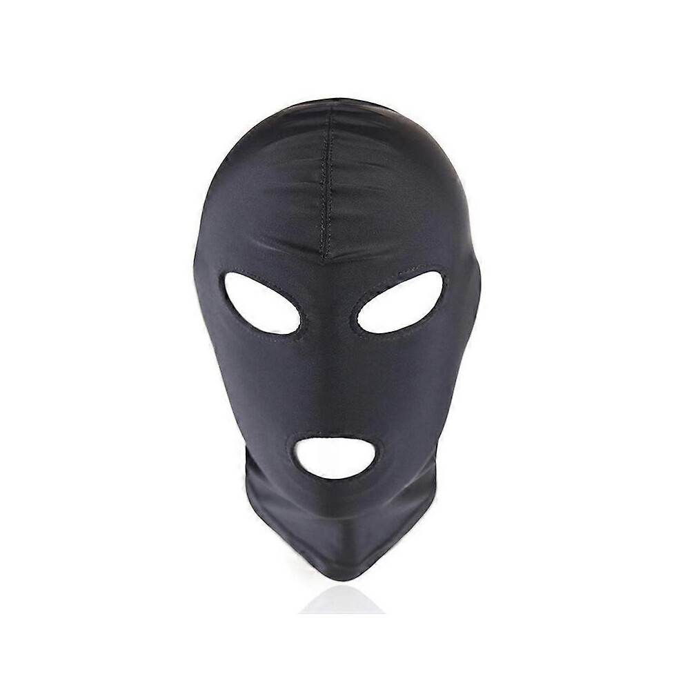 (As show, One size) Unisex Size Black Mask Multipurpose Windproof Sports Full Face Mask   Halloween Mask Hood Party Mask Soft Breathable(2pcs, black)-image-OPC-PHJYCHQ-NEW