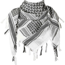 (Khaki, One size) Military TacticalScarf Neck Head Wrap Tassel Arab Wrap for Outdoor Sports Hiking Camping