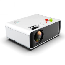 (White, One size) LED Projector, Support 1080P, HIFI Speakers, Portable Home Theater Projector, Compatible with USB/HDMI/VGA/AV/AUD