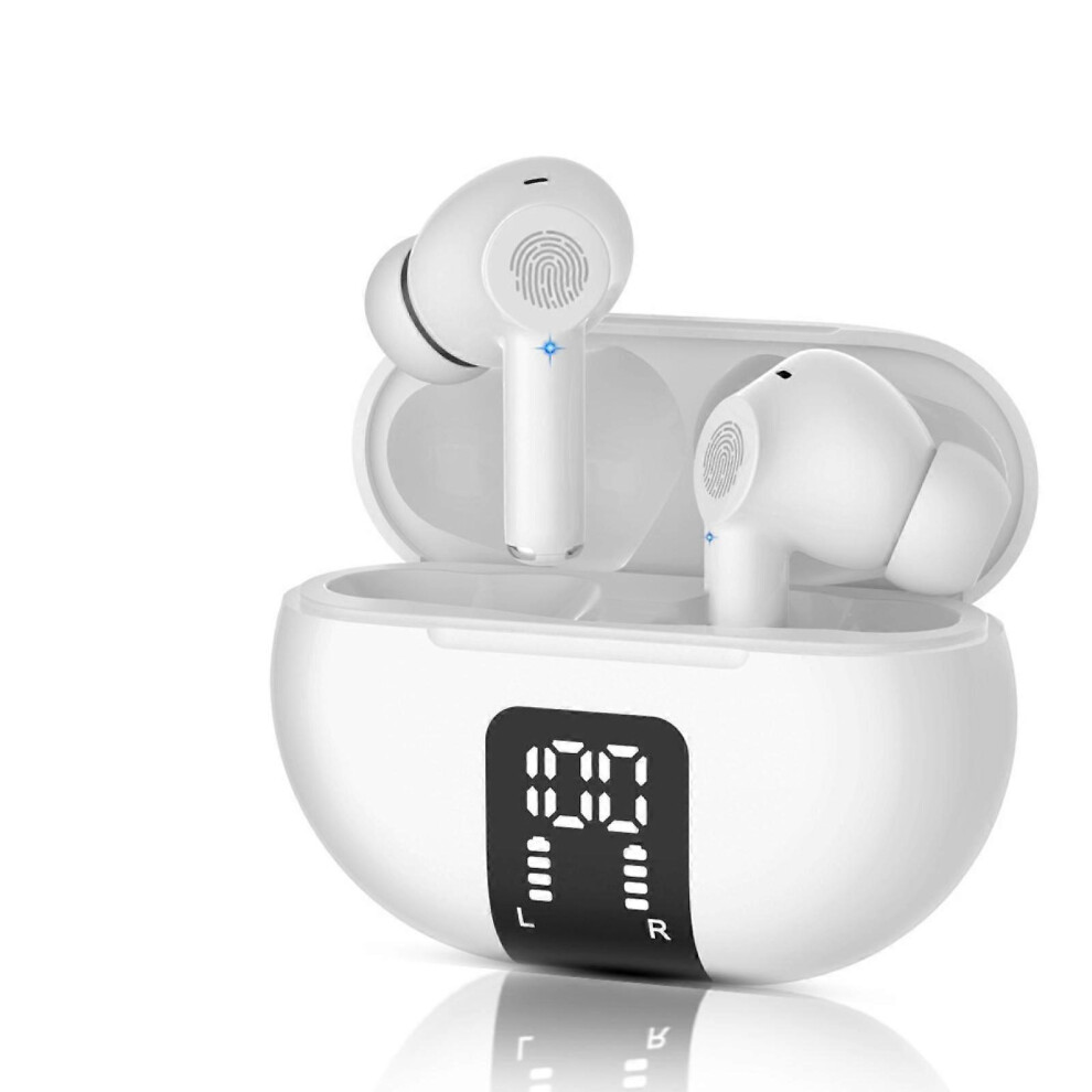 (A, One Size) Wireless Ear Buds Earbuds Bluetooth 5.3 Headphones 40H Playtime Led Display Hifi Stereo Sound Waterproof In Ear Earphones With Microph 5031614115830