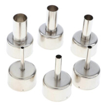 (As show, One size) Universal hot nozzle , 858 hot air universal nozzle air nozzle round nozzle for desoldering table nozzle nozzle nozzle BGA (6 pieces)