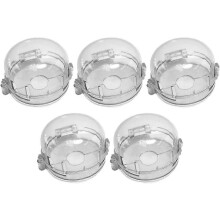 (As show, One size) Clear Stove Knob Safety Covers Kitchen Stove Gas Knob Covers Easy To Install Toddler Baby Proof Kitchen Safety Guard For Home Kitchen Resistant Clear5