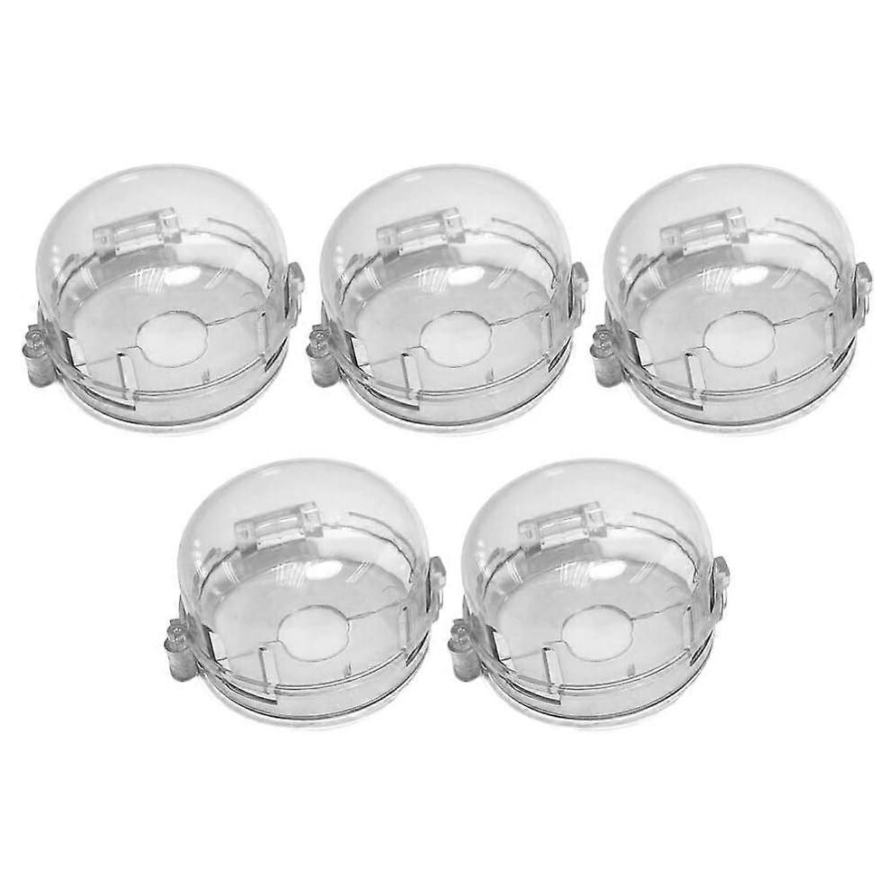 Kikidex (As Show, One Size) Clear Stove Knob Safety Covers Kitchen Stove Gas Knob Covers Easy To Install Toddler Baby Proof Kitchen Safety Guard For Home Kitc