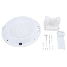 (As show, One size) 48 LEDs Waterproof Garden Yard Solar Powered Outdoor Light Sensor Wall LampWarm Light