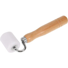 (As show, One size) Wallpaper Seam Roller - Wooden Handle Paint Rollers Heavy Hand Pressure Roller Home Decoration DIY Tool(White)(1pcs)