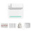 (Blue) Thermal Portable Bluetooth Printers 57mm Mini Wireless Pos Thermal Image Photo Printers For Android Ios Mobile Phone Flye1984 js 2
