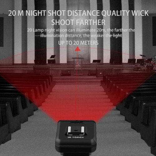 IR Night Vision LED Light USB Rechargeable Infrared Fill Light for Camera js 2
