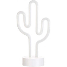 Cactus Neon Sign Night Light Lamp with Holder Base Decorative Wall Decoration for Living Room Bedroom Christmas Fg