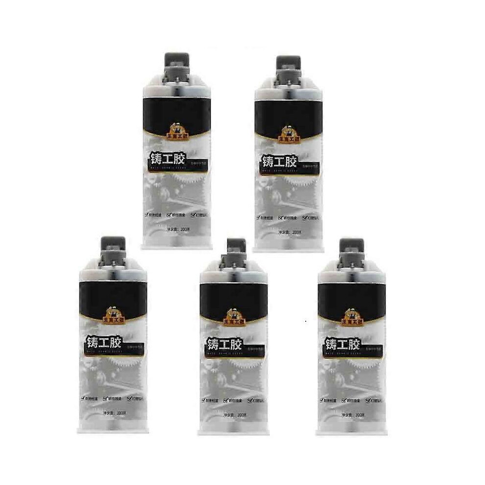 (As show, One size) 3/5PCS Metal Casting crack glue 100g industrial metal repair paste glue heat resistant cold weld metal repair paste a & B glue