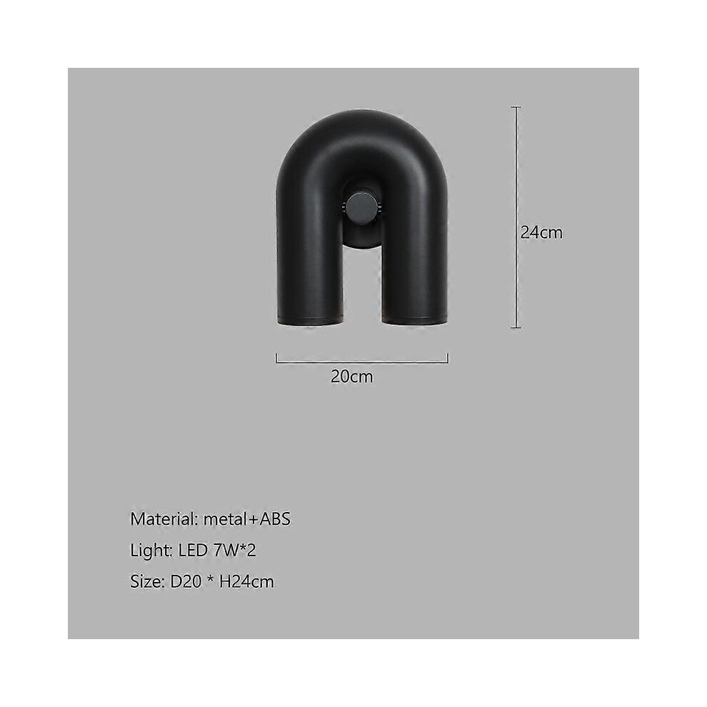 (As show, One size) Modern Creative U Shape Adjustable LED Chandelier Rotatable Hanging Lamp Living Dining Room Home Decor Bedroom Pendant Lights