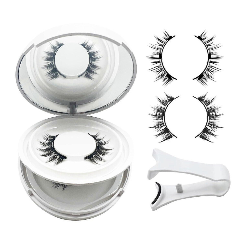(As show, One size) Magnetic Eyelashes with applicator,Ginani Magnetic Lashes Kit Natural Look,Reusable No Glue Needed