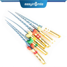 (As show, One size) 6pcs/Pack Easyinsmile Blue Endo Files X3-MAX Root Canal NITI Rotary File Engine Use Dental Endodontic Tools Flexible