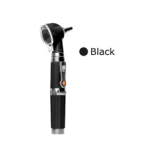 (Black, One size) Fiber Optical LED Professional Otoscopio ENT Diagnostic Borescope Kit Medical Ear Check Endoscope Light Portable Direct Otoscope