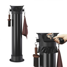 (As show, One size) Espresso Knock Box for Coffee Pucks, 15L Commercial Capacity Coffee Grounds Disposal
