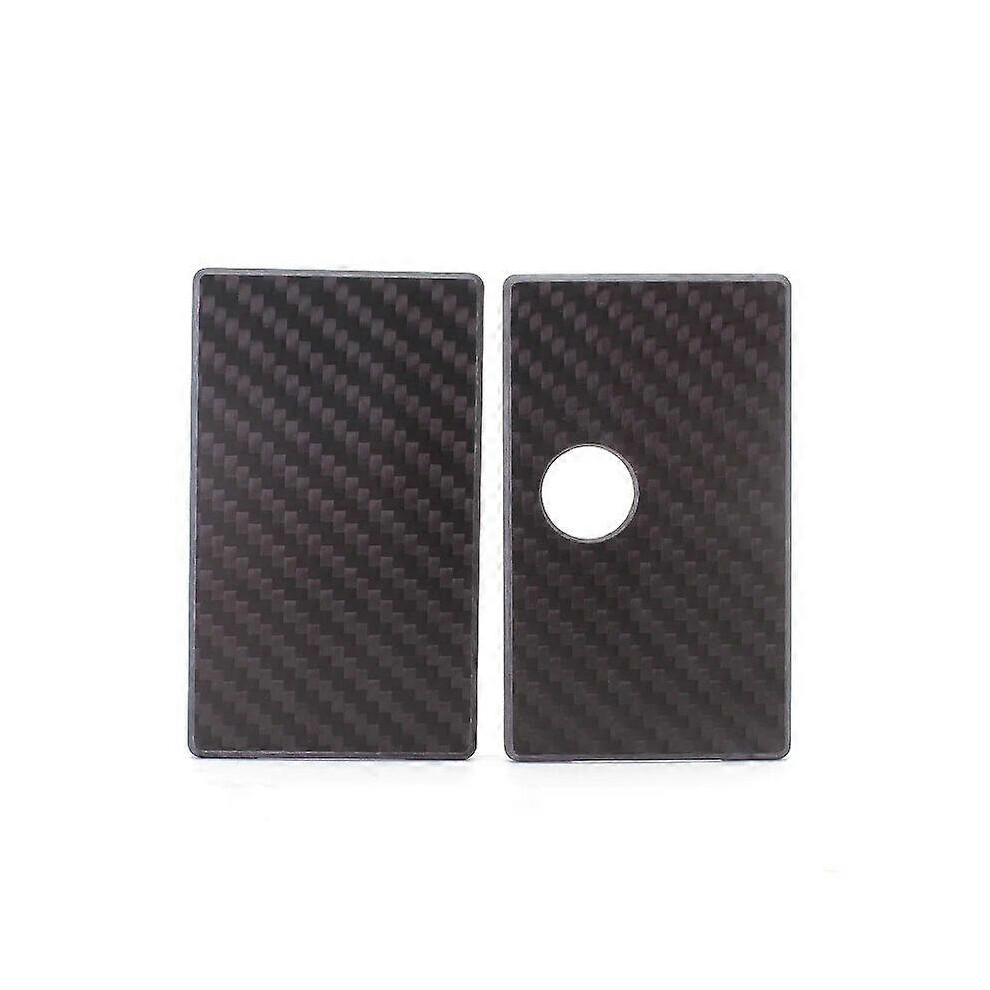 (black square hole, One size) Replacement External Panels Covers For BB Mod Billet Box Front and Back 2 In 1 Out Panel Door Carbon Fiber Material SXK Style