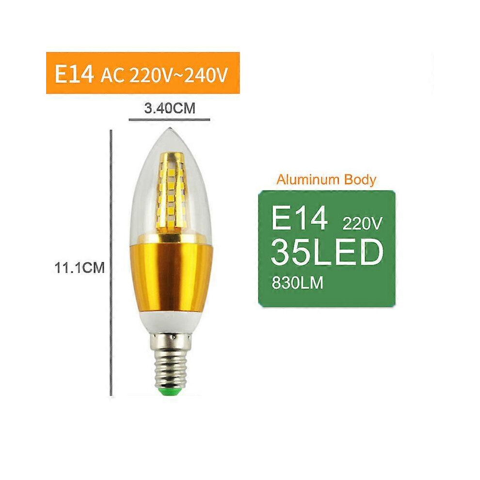 (As show, One size) OK-B 10Pcs/lot LED E27 Bulb E14 LED Light 24W 20W 15W 12W 9W 6W 3W 220V 240V LED Spotlight Energy Saving Lamp Lighting Lampada