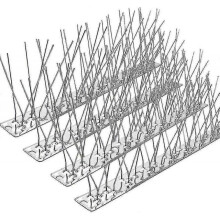 5 Strips Bird Spikes for Pigeons Small Birds,stainless Steel Bird Spikes -no More Bird Nests & Poop-disassembled Spikes
