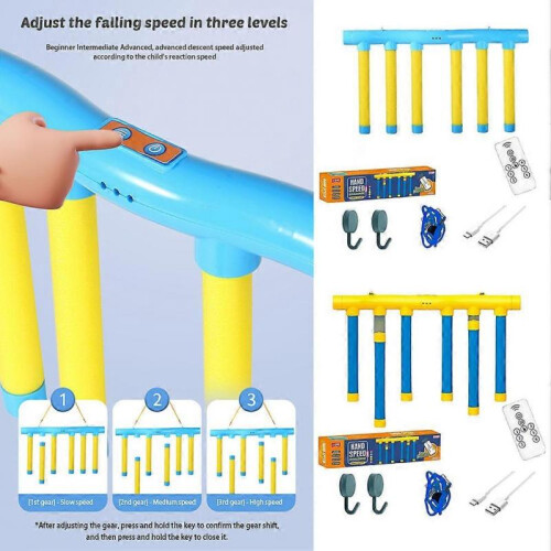 (Yellow) Reflex Challenge Game, Falling Sticks Game, Hand Eye Coordination Training 1