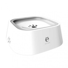 (White) Anti-splash Water Bowl Cat Dog Slow-Drinking Bowl for Pet Lovers