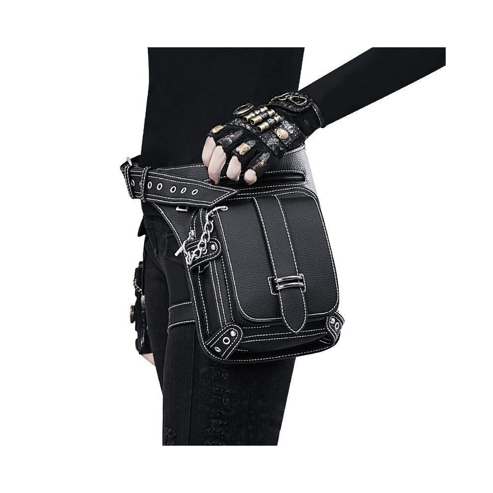 Steampunk Waist Pack - Vintage Gear Pattern Crossbody Phone Bag for Men/Women