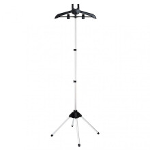 (Black) Telescopic Clothes Ironing Drying Rack Household Heavy Duty Clothing Rack for Bedroom