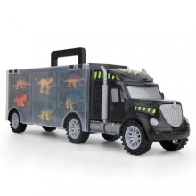 Dinosaur Transport Car Carrier Truck with 6Pcs Dinosaur Interactive Playing Toy for Kids Boys