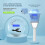 (Blue) Lights Up Lantern Bubble Machine Automatic Bubble Blower with Lights/Music for Birthday Party 3